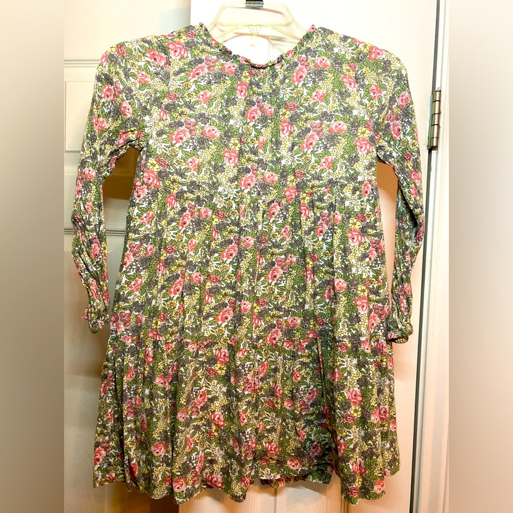 Girls Ralph Lauren floral tiered crinkle dress